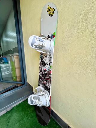 Tabla de Snowboard O-Matic Boron+Fijaciones Union