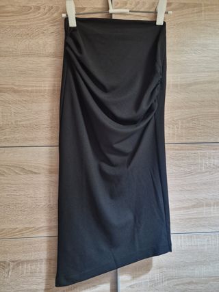 Falda asimetrica larga Zara