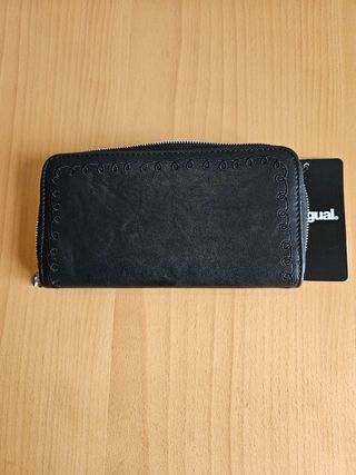 Cartera Mujer Desigual Negra Tara Mone Beats Zip