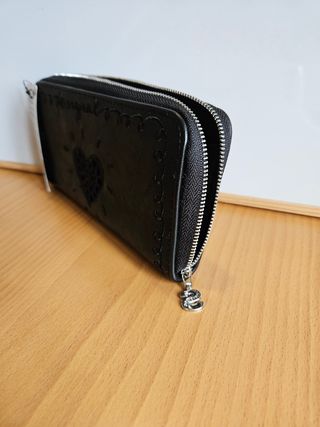 Cartera Mujer Desigual Negra Tara Mone Beats Zip