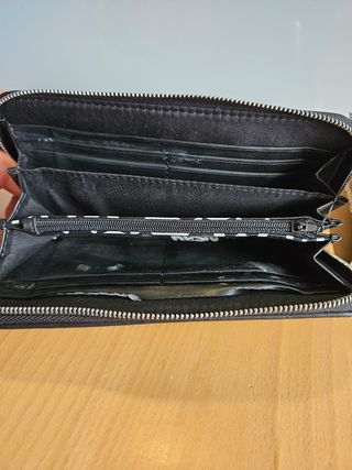 Cartera Mujer Desigual Negra Tara Mone Beats Zip