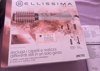 (Bellissima Rowenta)Spazzola stira capelli 5 in 1