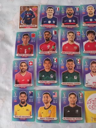 31 Cromos fútbol mundial Qatar 2022