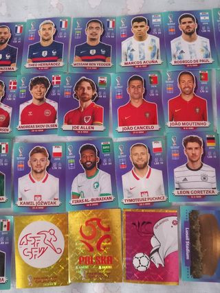 31 Cromos fútbol mundial Qatar 2022