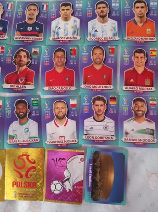 31 Cromos fútbol mundial Qatar 2022