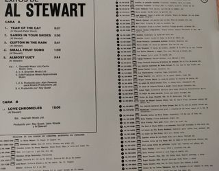 Disco vinilo L.P. Al Stewart 