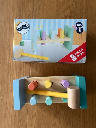 banco para martillar de madera