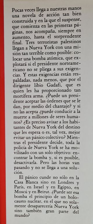 EL QUINTO JINETE, Dominique Lapierre/Larry Collins