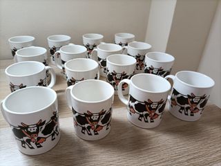 Set tazze Cow 16 unità