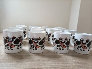 Set tazze Cow 16 unità
