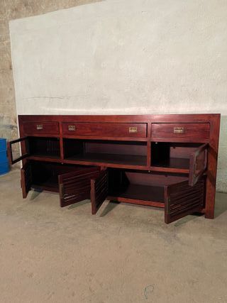 ✅aparador madera maciza muy robusto alta calidad