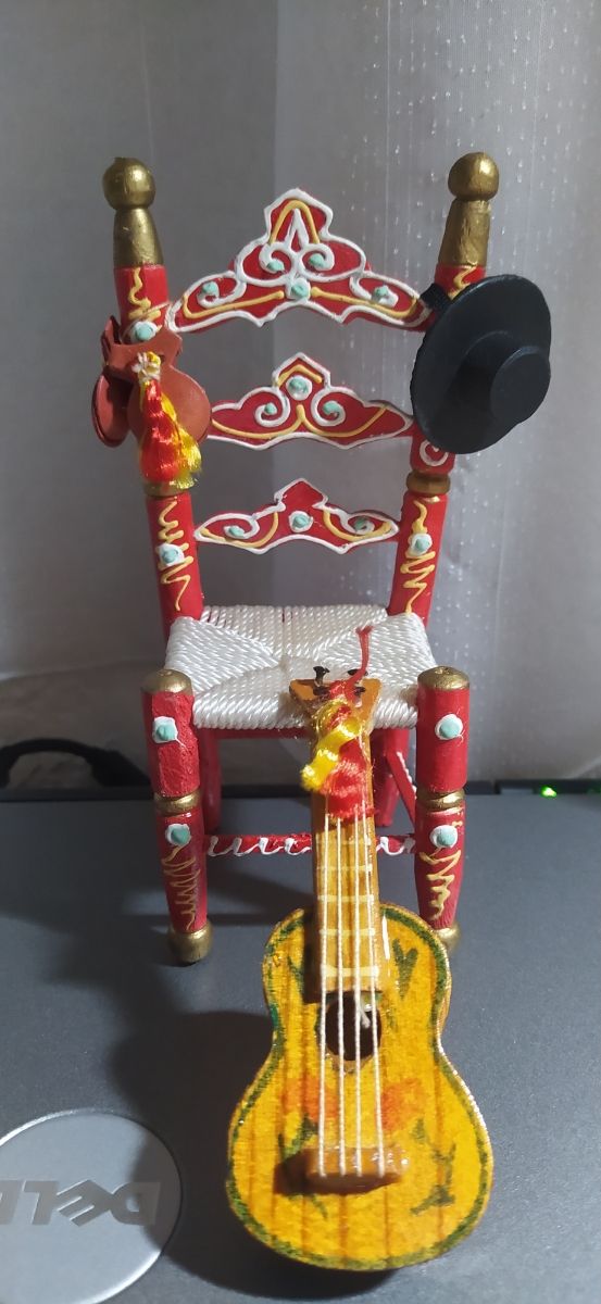 Silla miniatura Sevillana coleccionista