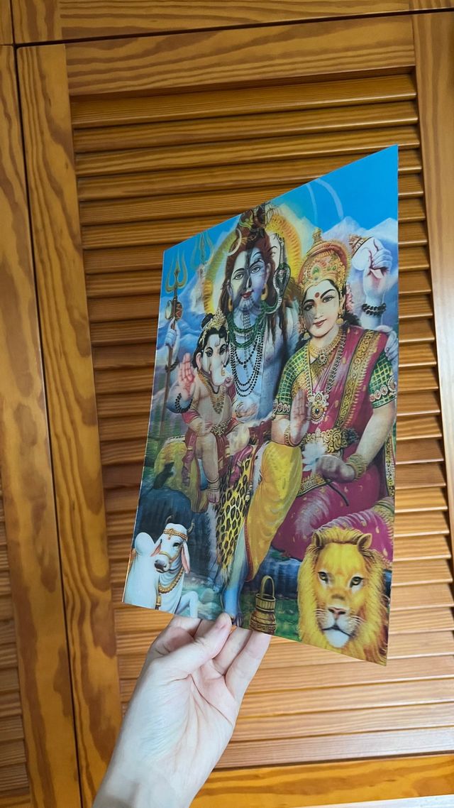 Póster holográfico. India