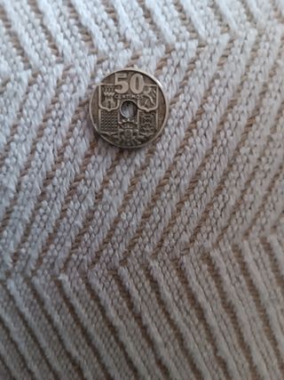 Moneda de 50 céntimos, pesetas de Franco 