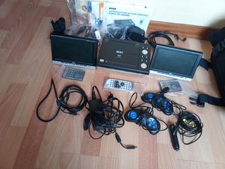 Dvd portátil con 2 pantallas