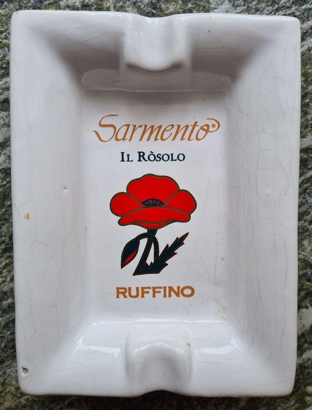 Portacenere in ceramica pregiata Ruffino