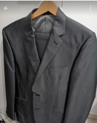 Traje chaqueta hombre gris