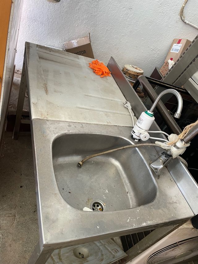 Fregadero inox con grifo serie rd