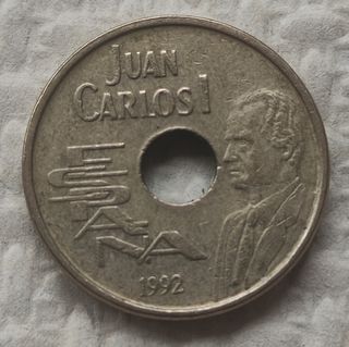 Lote tres monedas de 25 pesetas