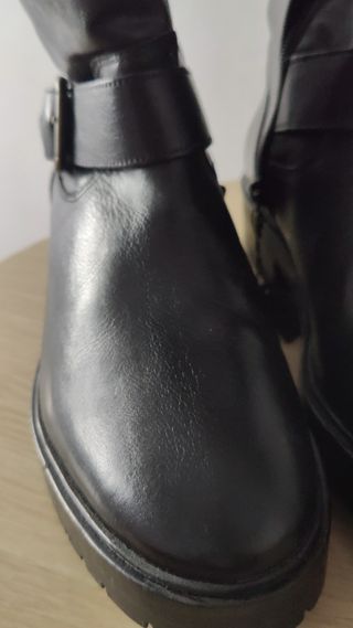 Zapatos botines mujer de cuero