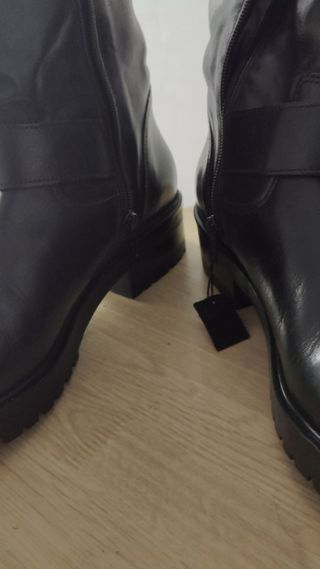 Zapatos botines mujer de cuero