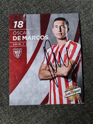 Autógrafo original de Óscar DeMarcos