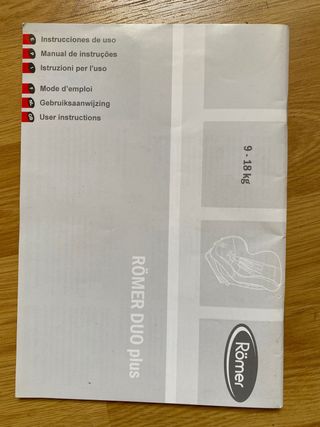 Silla coche Römer Duo plus