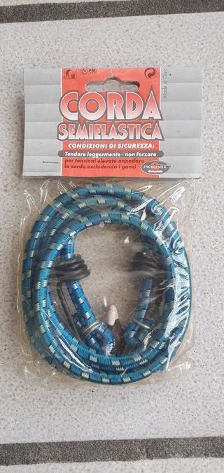 2 Corde Elastiche Cavi Elastici con Ganci 70cm