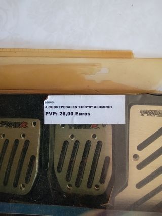 Cubrepedales aluminio Nuevos