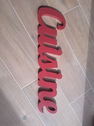 Cartel cocina decoración