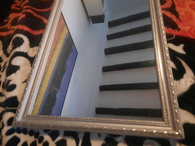 Espejo 35 x 125 marco Plateado.