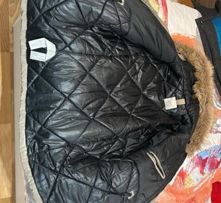 Abrigo invierno hombre mango beis