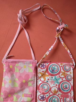 BOLSOS CUADRADOS NIÑA DE TELA COLORES "SIPECUSA"