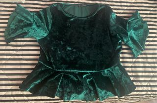 Jersey top terciopelo verde - T42/44