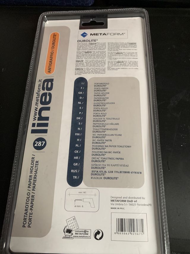 Porta rotolo carta igienica