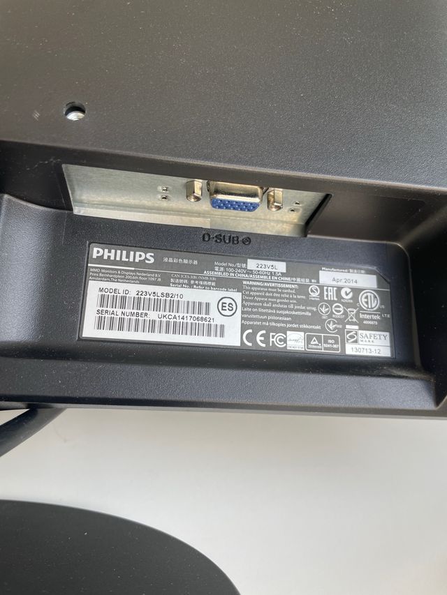 Monitor 22 pulgadas Philips