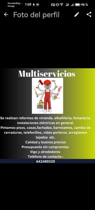 ELECTRICISTA,ALBAÑIL,FONTANERO, PINTOR Y ANTENISTA