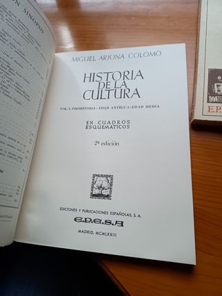 EPESA Historia de la Cultura vols. 1 y 2