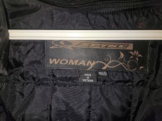 chaqueta cuero moto mujer skype