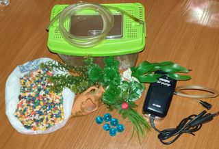 Tortuguera y accesorios.