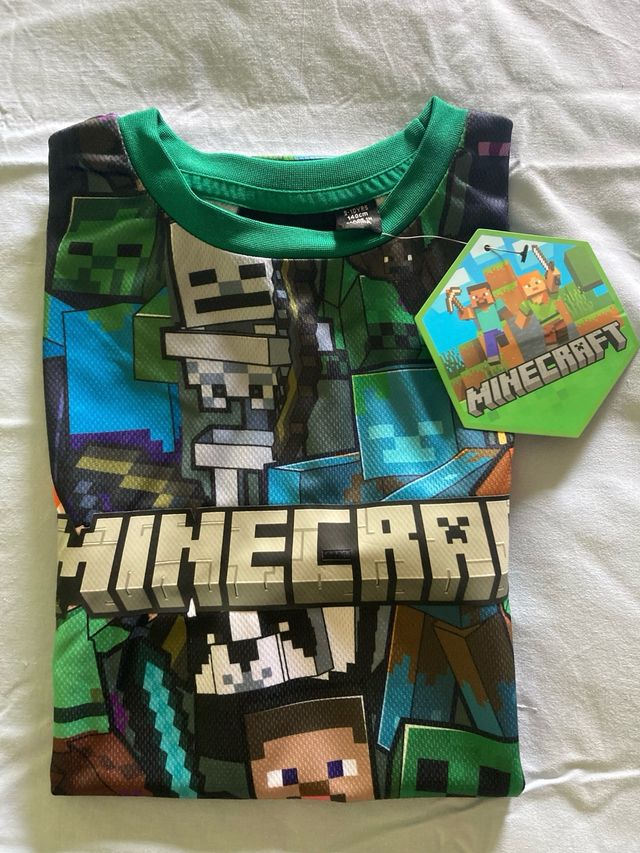 Camiseta minecraft niño