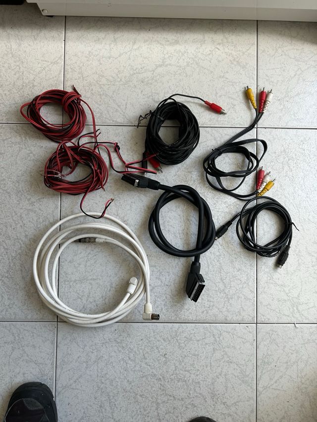 Lote cables video y audio