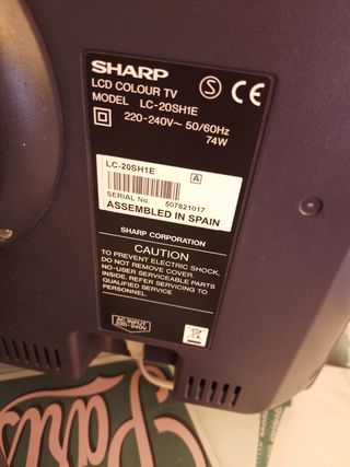 Tv marca sharp antigua