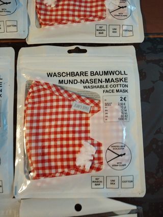 Mascarillas  de tela