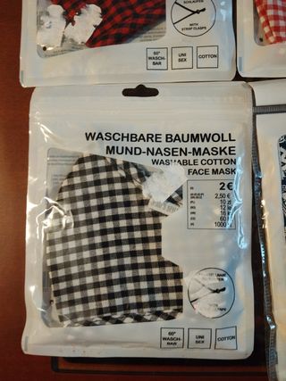 Mascarillas  de tela