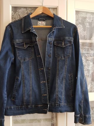 Cazadora vaquera azul talla XL 