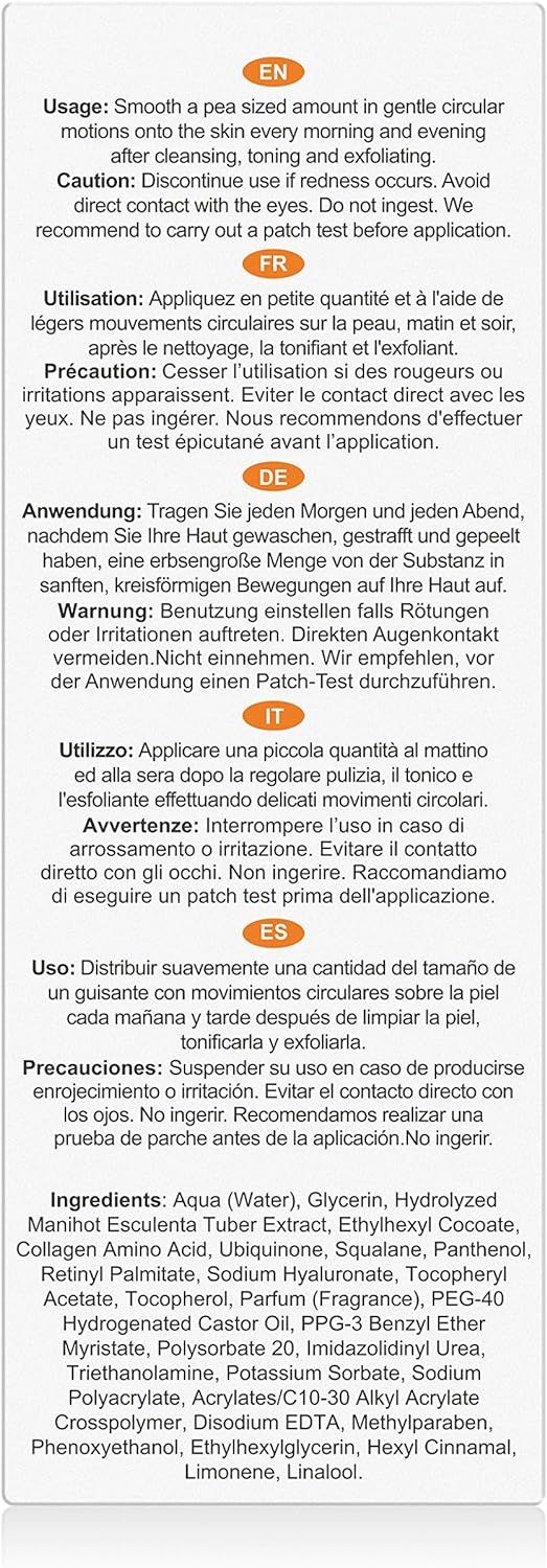 Pro Colágeno Suero Facial.