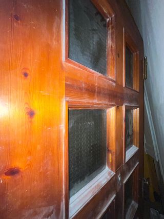 Puerta entrada madera maciza 