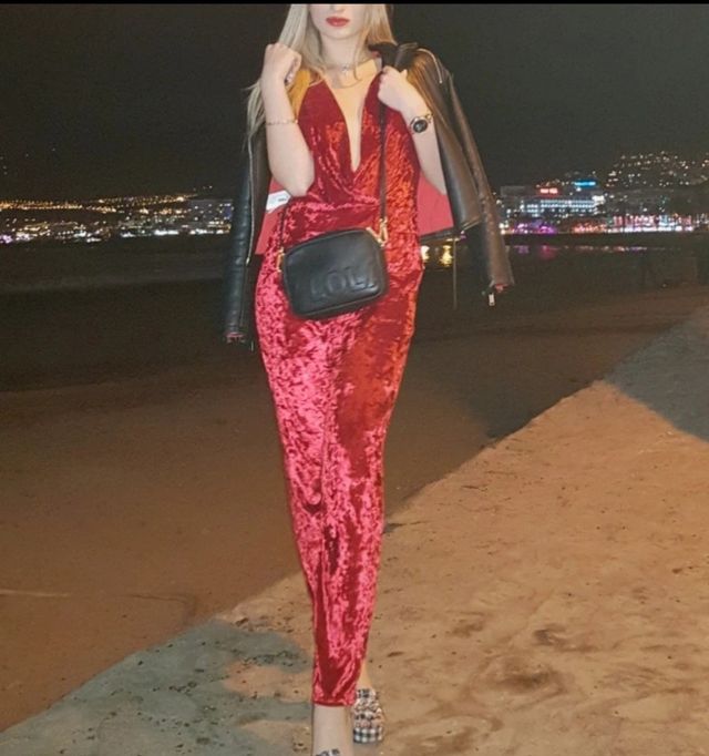 Mono largo terciopelo