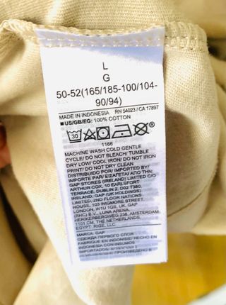 Camiseta nueva Gap chico hombre talla L